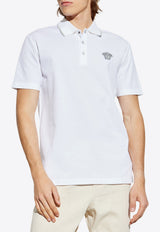 Embroidered Medusa Polo T-shirt
