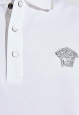 Embroidered Medusa Polo T-shirt