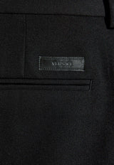 Versace Tailored Wool Tapered Pants 1016648 1A09838-1B000