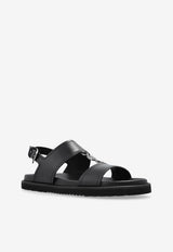 La Medusa Leather Sandals