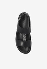 La Medusa Leather Sandals