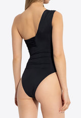 Safety Pin Gathered One-Piece Swimsuit