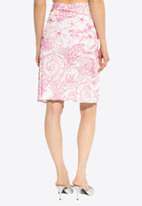 Underwater Barocco Draped Skirt