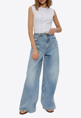 Sleeveless Poplin Top