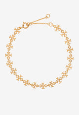 Kira Double-T Brass Bracelet