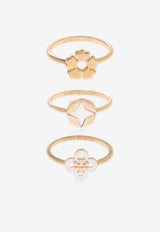 Kira Clover Stacking Ring Set - Set of 3