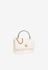 Tory Burch Mini Kira Diamond Quilt Top Handle Bag Cream 158326 0-101