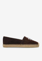 Eleanor Double-T Suede Espadrilles