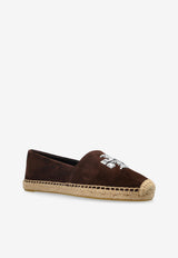 Eleanor Double-T Suede Espadrilles