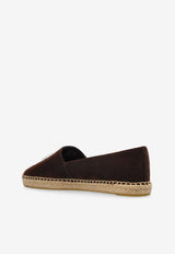 Eleanor Double-T Suede Espadrilles