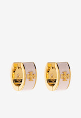 Kira Enameled Hoop Earrings