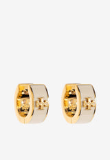Kira Enamel Huggie Hoop Earrings