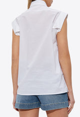 Embroidered Logo Sleeveless Shirt