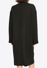 Coat with heart-shaped print