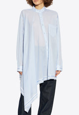 Moschino Mandarin Collar Asymmetrical Shirt 251E A0213 0526-2293