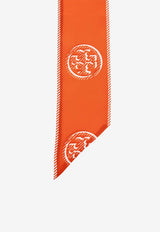 T Monogram Silk Ribbon Tie