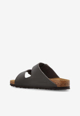 Birkenstock Arizona Double-Strap Leather Slides Brown 51103 0-DARK BROWN
