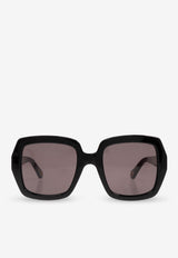 Chloé Marcie Square Sunglasses Gray CH0301S 0-001