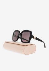 Chloé Marcie Square Sunglasses Gray CH0301S 0-001