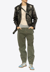 Drawstring Straight-Leg Pants