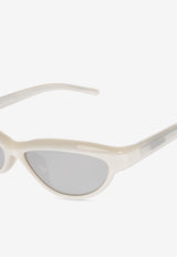 Jacquemus Curvo Cat-Eye Sunglasses Gray JAC134 0-C1SUN