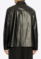 Loewe Leather shirt Black H526Y31L35 0-BLACK
