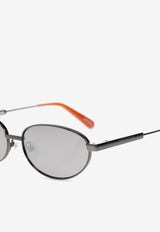 Jacquemus Alba Oval Sunglasses Gray JAC120 0-C3SUN