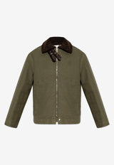 Loewe Jacket with collar Green H526Y02WB6 0-KHAKI GREEN