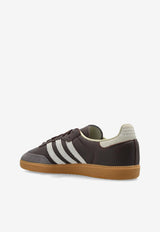 Adidas Originals Samba OG Leather Low-Top Sneakers Brown ID1481 0-BROWN PUTGRE GOLDMT