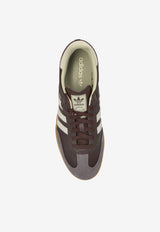 Adidas Originals Samba OG Leather Low-Top Sneakers Brown ID1481 0-BROWN PUTGRE GOLDMT