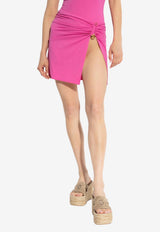 Versace Medusa Safety-Pin Beach Skirt Pink KĄPIELOWE 1021190 1A14814-1PV90