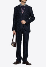 Paisley Jacquard Tailored Pants