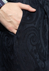 Paisley Jacquard Tailored Pants