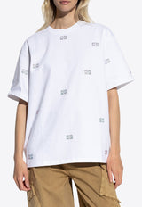 Rhinestone Logo Crewneck T-shirt