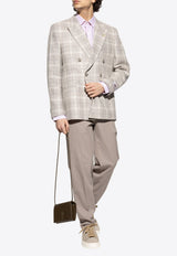 Pegaso Embroidered Long-Sleeved Linen Shirt