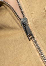 Washed Half-Zip Mini Dress