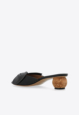 Bulma 45 Spherical Heel Leather Mules