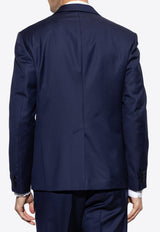 Versace Medusa Biggie Single-Breasted Blazer Blue 1016155 1A10993-1UN40