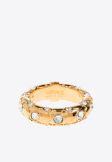 Crystal Metal Mesh Ring