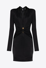 Safety Pin Fitted Mini Dress