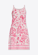 Underwater Barocco Knit Mini Dress