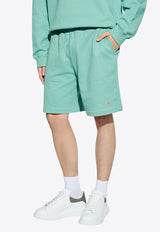 Embroidered Medusa Track Shorts