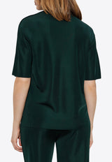 Logo Embroidered Knitted Polo T-shirt