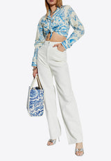 Straight-Leg Jeans with Medusa-Head