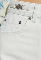 Straight-Leg Jeans with Medusa-Head