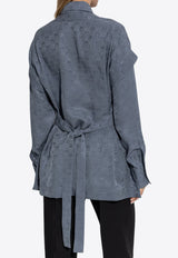 All-Over Monogram Button-Up Shirt