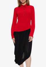 Asymmetric Midi Shirt Dress