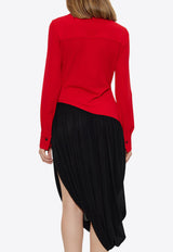 Asymmetric Midi Shirt Dress