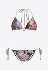 Rhiannon Floral Print Halterneck Bikini