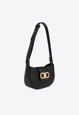 Mini Gabry Double Gancini Leather Shoulder Bag